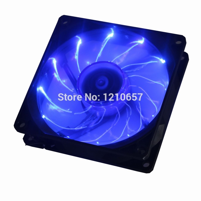1PCS Gdstime 90mm LED Blue 3pin PC Desktop Computer Case Cooling Cooler Fan Low Noise 92x25mm