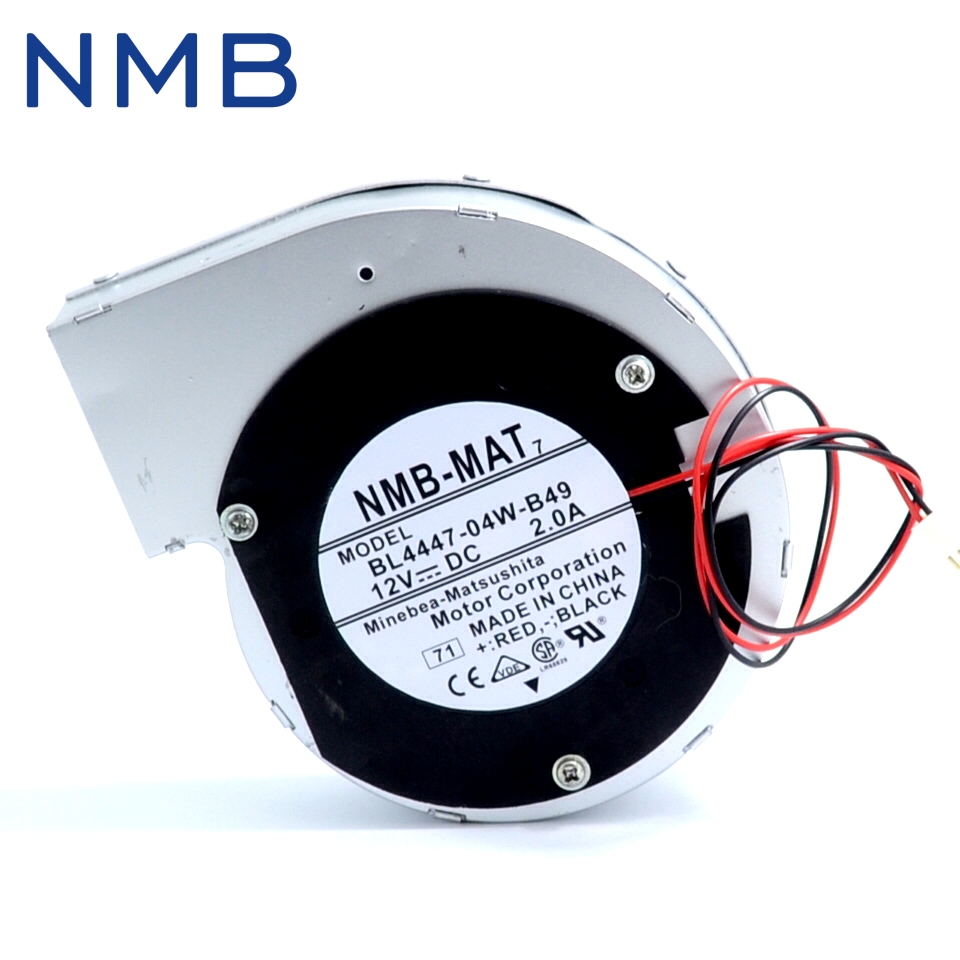NMB BL4447-04W-B49 12V 2A 2wire turbine centrifugal fan