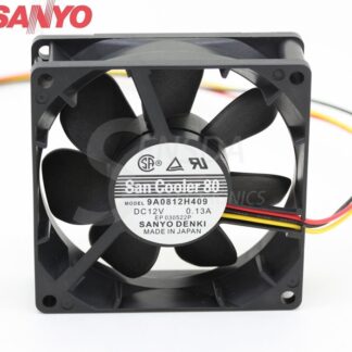 SANYO 9A0812H409 12V 0.13A 8cm 80mm 8025 server inverter industrial axial cooling fans blower
