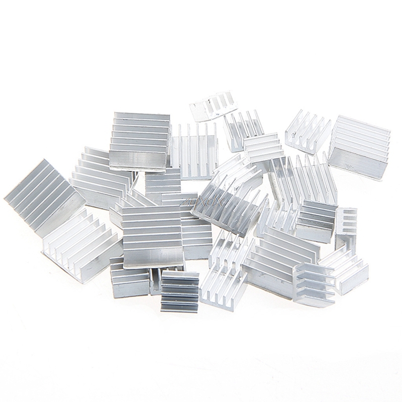 10Pcs Heatsink Fans Pure Aluminum Heat Sink For Cooling Pi 2 For Raspberry Pi 3 Z17 Drop ship