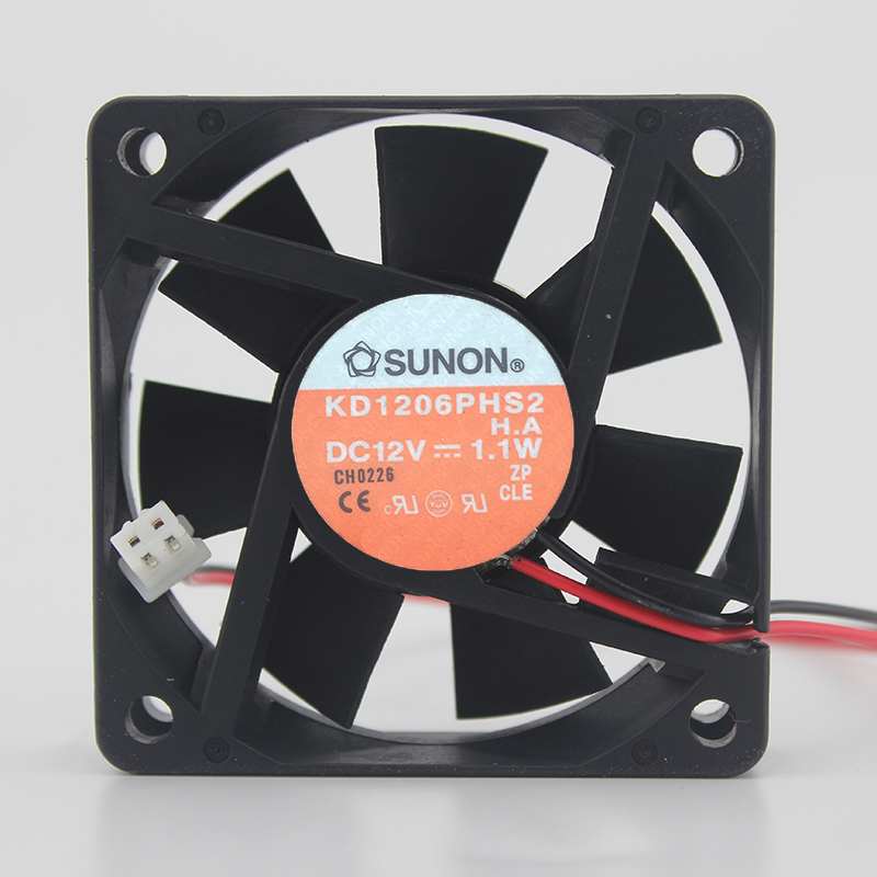 KD1206PHS2 12V 1.1W 6CM 6015 ultra-quiet chassis power supply fan