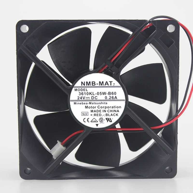 NMB New and original 9225 3610KL-05W-B60 24V 0.26A inverter dual ball bearing cooling fan 92*92*25mm