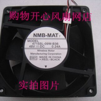 NMB-MAT 4715SL-09W-B36 Server Square Fan DC 48V 0.24A 120x120x38mm 3-wire