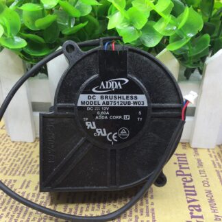 Original ADDA AB7512UB-W03 DC 12V 0.6A Projector Blower Cooling fan