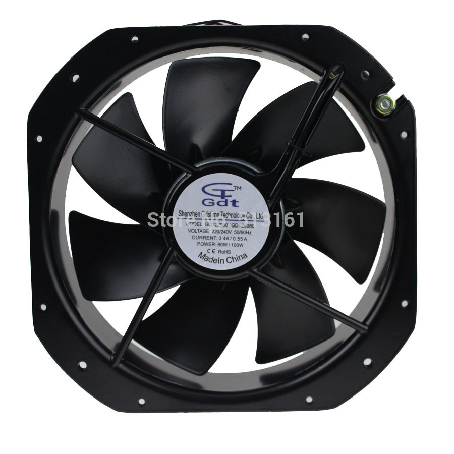 Gdstime AC 220V 240V Axial Industrial Cooling Fan 280mm * 280mm * 80mm