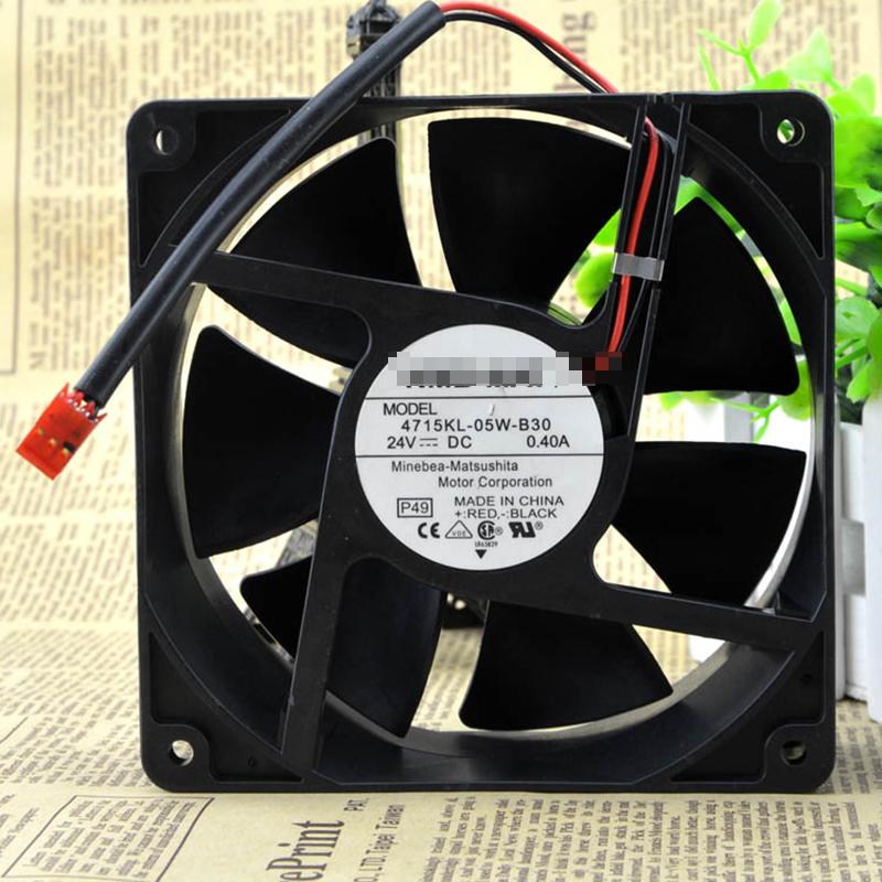 For NMB 4715KL-05W-B30 120*120*38mm 24V 0.4A 2pin cooling fan