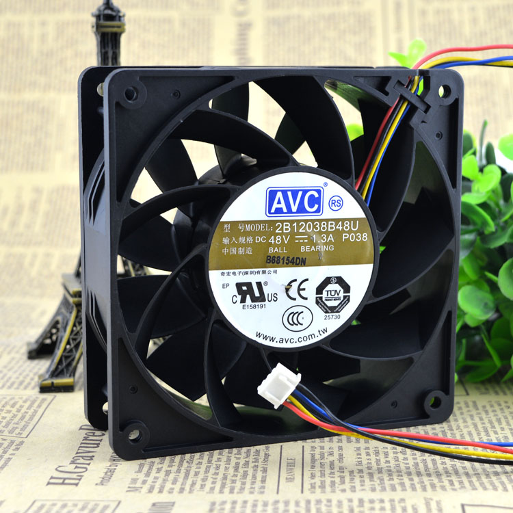 SANYO 109L1248V1A03 DC 48V 0.33A 120x120x38mm Server Square fan