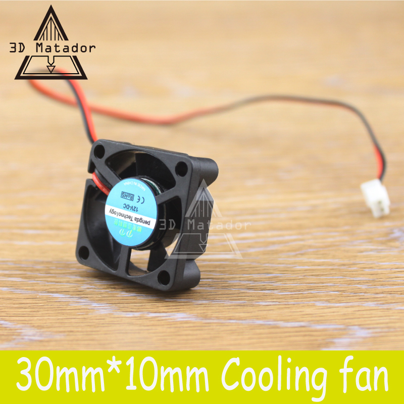 Hot Sale !1pcs Brushless DC Cooling 5 Blade Fan with 2pin-ph 3010 3cm 30mm 12V/24V 30x30x10mm 3D printer part