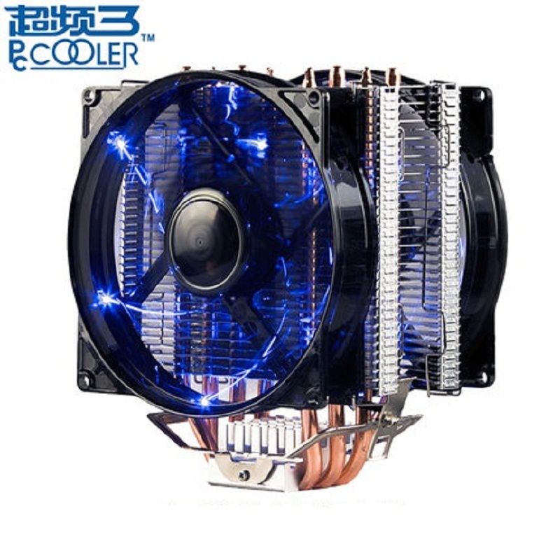 PcCooler X4 120mm 4 heatpipes CPU cooler fan 4pin quiet fan for AM2 AM3 AM4 Intel 775 1150 1151 1155 1156 2011 X99 motherboard