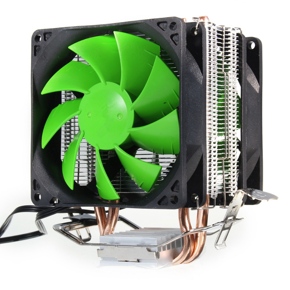 Deepcool MINI CPU cooler 2pcs 8025 fan double heatpipe radiator for Intel LGA 775/115x, for AMD 754/940/AM2+/AM3/FM1/FM2 cooling