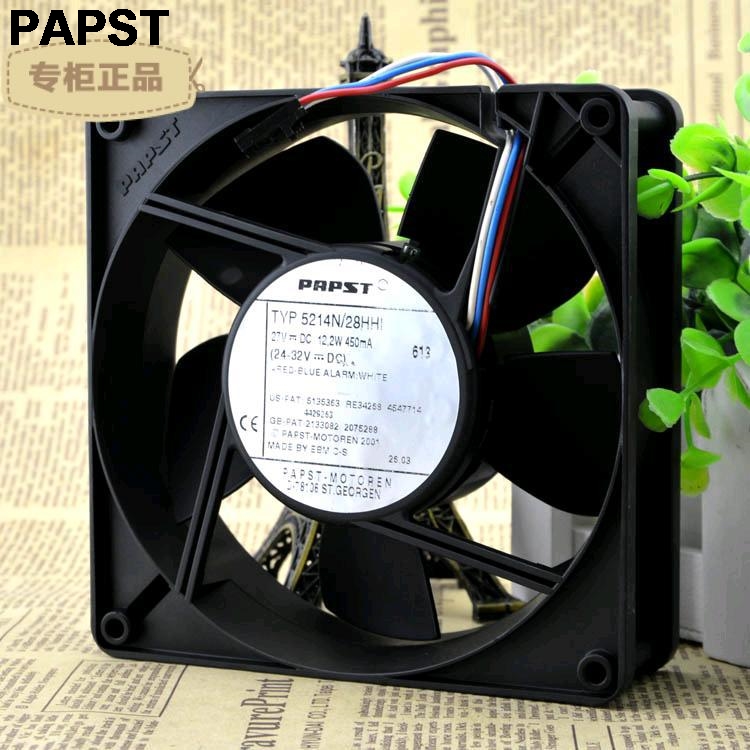 PaPST TYP 5214N/28HHI 27V 12.2W 450mA 12738 127mm axial fan