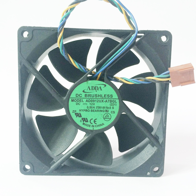 2 pieces ADDA AD0912UX-A7BGL DC 12V 0.33A chassis server inverter cooling cooler fan