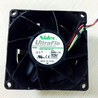 Original NIDEC V80E12BS1A5-07 12V 0.9A 8CM 8038 4 wire fan