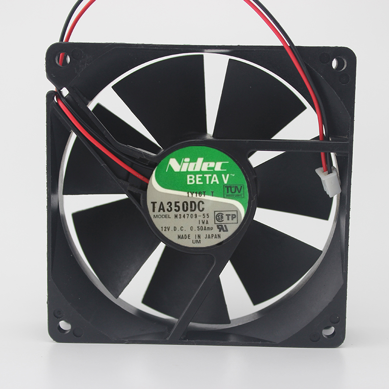 9025 12V 0.50A inverter cooling fan M34709-55 double ball bearing 2 lines