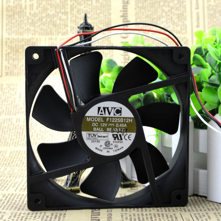 New original F1225B12H 12V 0.45A 12cm 125 Double Ball Cooling fan chassis