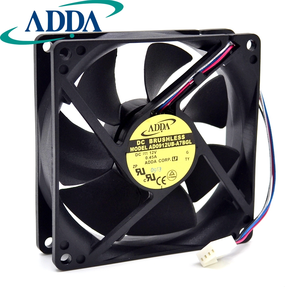 ADDA AG12024XB257100 12025 12CM 24V 0.46A high air volume electric welding machine cooling fan