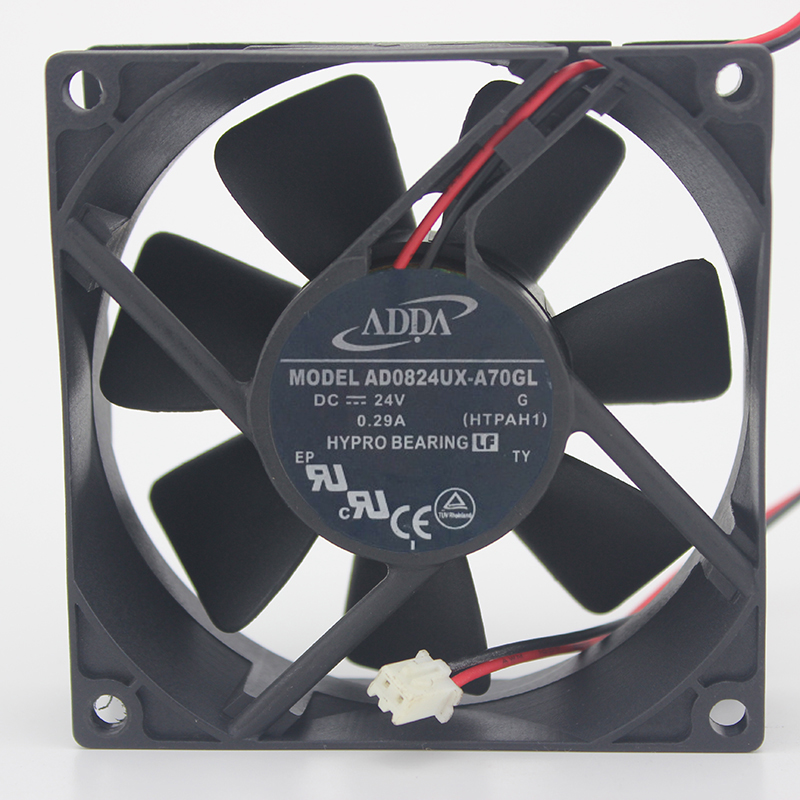 Original AD0824UB-D90 8015 DC24V 0.2A inverter cooling fan