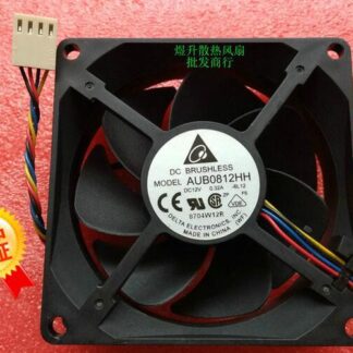Wholesale Original AUB0812HH DC12V 80*80*25mm 0.32A Delta 8025 4-line Temperature Control CPU Case Cooling Fan