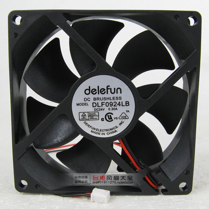 9025 9CM Double Ball 24V Inverter Cooling Fan DLF0924LB DC