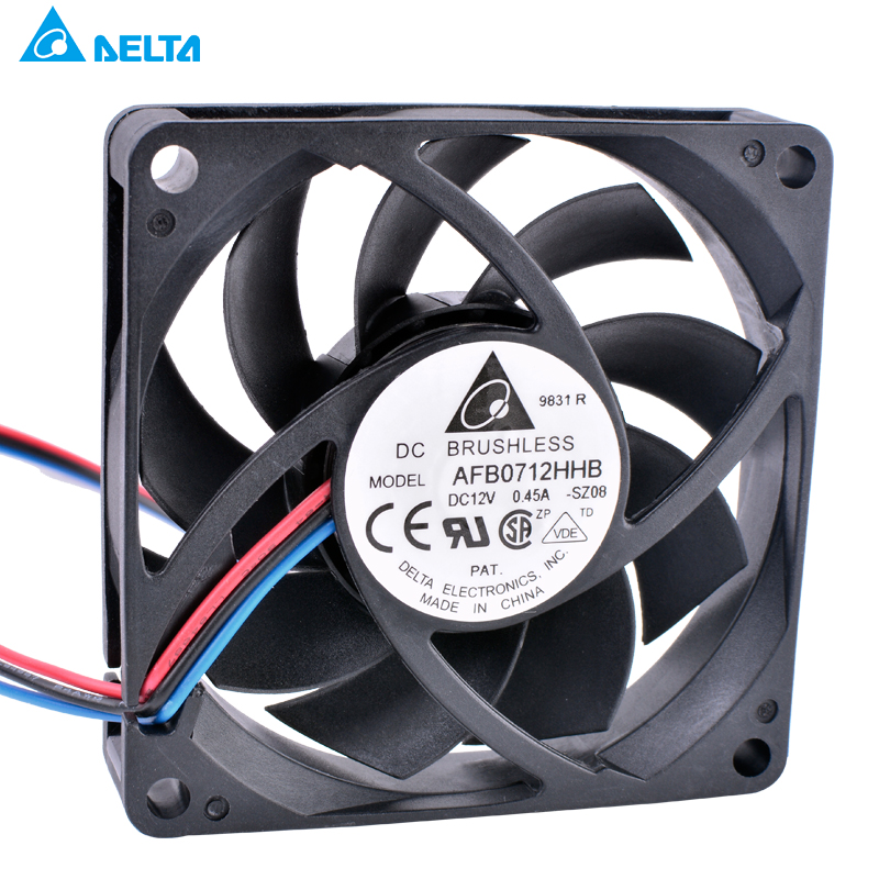 SSEA New CPU cooling fan for Delta AFB0612VHC PWM double ball bearing 60x60x15mm 12V 0.36A 4-pin