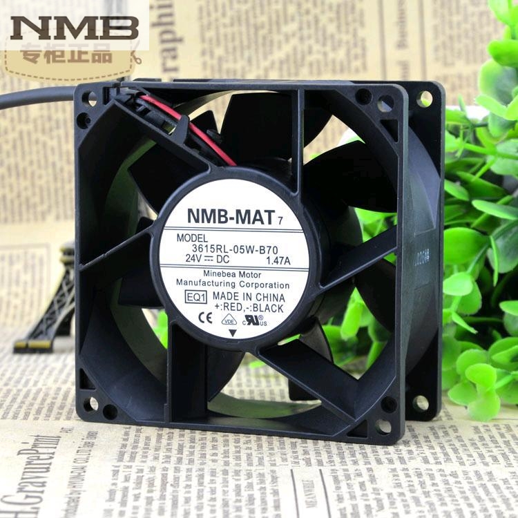 Original NMB 3615RL-04W-B39 12V 1.06A 92*92*38MM three line axial flow fan