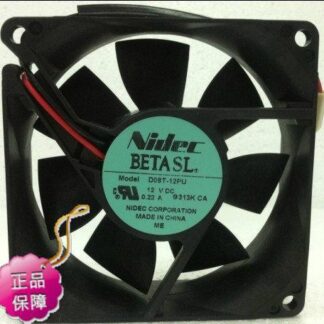 New Original Nidec D08T-12PU 80*25MM DC12V 0.22A inverter cooling fan