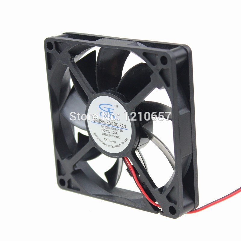 200 Pieces LOT GDT 8cm 80mm 80x80x15mm DC 12V 4Pin Computer Case Heatsink Fan