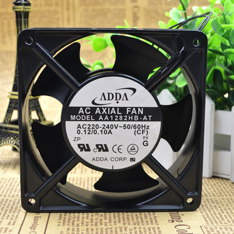 New ADDA AA1282HB-AT AC 220-230V 50/60Hz 0.12/0.10A 12cm 120x120x38mm Server Square cooling fan