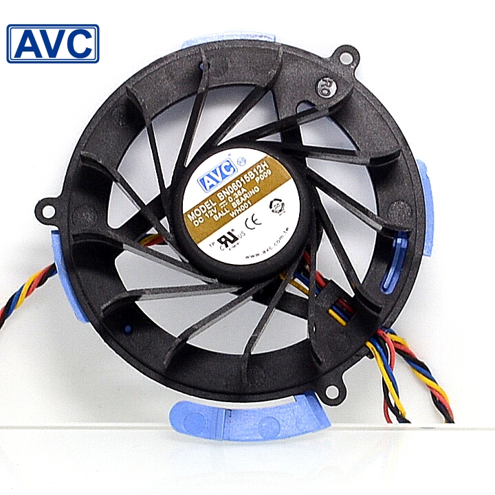 SSEA New cooling fan for AVC 8025 12V 0.35A DS08025R12UP059 PWM FAN 80*80*25mm DC12V 0.60A 4 pin