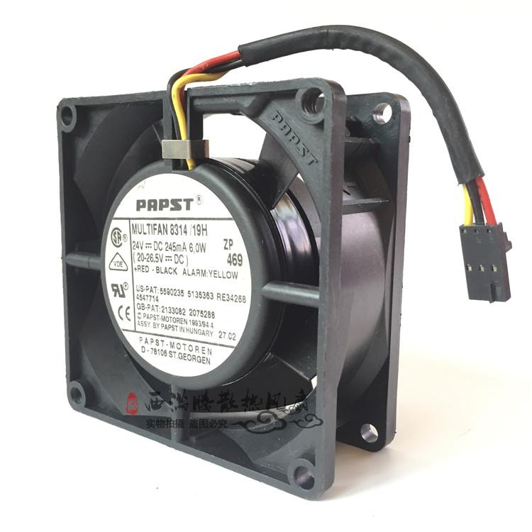 New original EBM-papst8314 / 19H DC24V 0.25A 6W 8032 80 * 80 * 32MM 3-wire inverter cooling fan