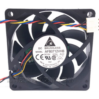 Delta AFB0712VHB 7015 70mm x 70mm x 15mm DC Brushless PWM Cooler Cooling Fan 12V 0.55A 4Wire 4Pin Connector