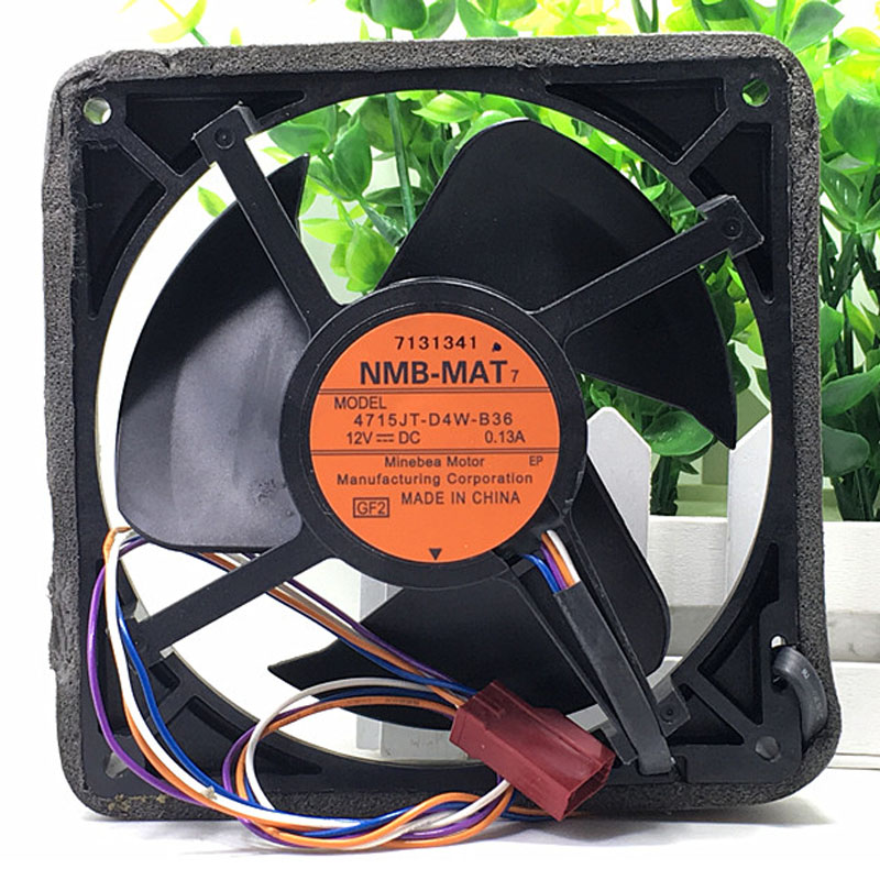 Original NMB 12V 0.13A waterproof fan 4715JT-D4W-B36 12-m refrigerator cooling fan