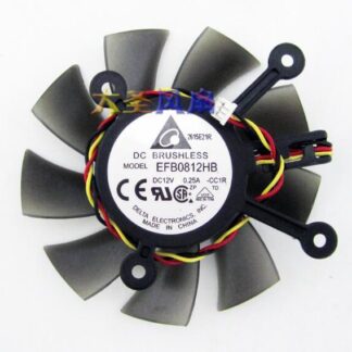 Wholesale Delta EFB0812HB DC 12V 0.25A 3-line Small Plug Graphics Card Heat Dissipation Cooling Fan