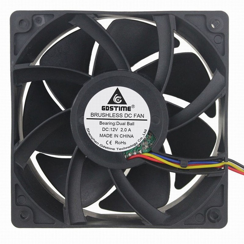 Wholesale AVC DA080B12U 8cm 80 80*80*mm 12V 0.46A 4-line PWM Tempreture Control CPU chassis cooling fan