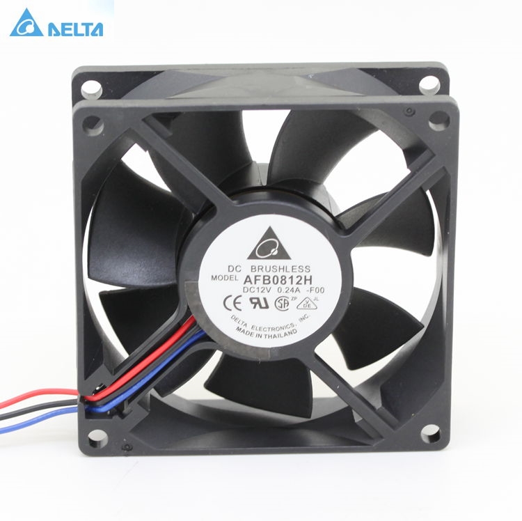 Delta AFB0812H 8025 8cm 80mm DC 12V 0.24A 3-pin computer case pc cpu server inverter axial COOLING FANs