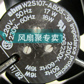 Original ebm PAPST W2S107-AB05-39 12cm 12038 220V AC cooling fan Full Metal