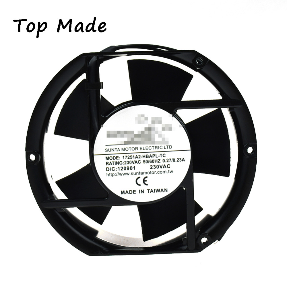 17251A2-HBAPL-TC cooling fan Double ball bearing for SUNTA DC230V 0.13A 17CM