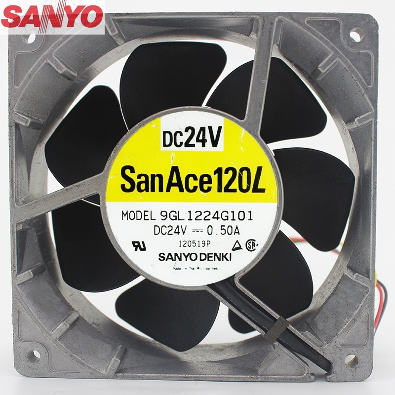 Original New Sanyo 9GL1224G101 138 24V 0.5A 12cm cooling fan temperature gale 1*1*38mm