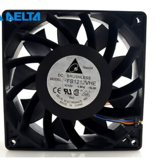 Delta orginal FFB1212VHE 4 Wires DC 12V 1.5A 138 1*1*38mm Cooler Double Ball Cooling Fans for wholesale