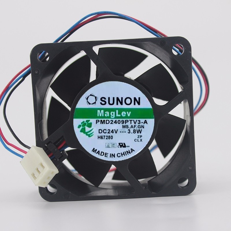SUNON 24V 3.8W 9225 9cm PMD2409PTV3-A 3-line Robot Industrial Control Inverter Cooling Fan