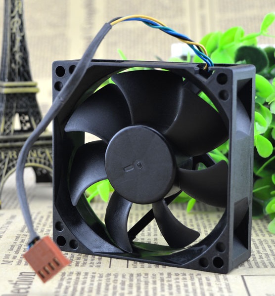 SSEA New cooling fan for AVC 8025 12V 0.35A DS08025R12UP059 PWM FAN 80*80*25mm DC12V 0.60A 4 pin