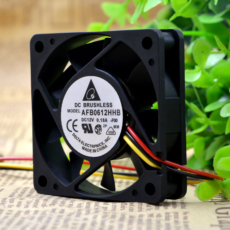 Free Shipping wholesale Delta 12v 0.18a AFB0612HHB axial case cooler Cooling fan 6015 60x60x15mm 6cm 60mm