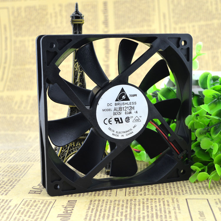 New original AUB1212H 125 12V 0.39A 12CM cooling fan