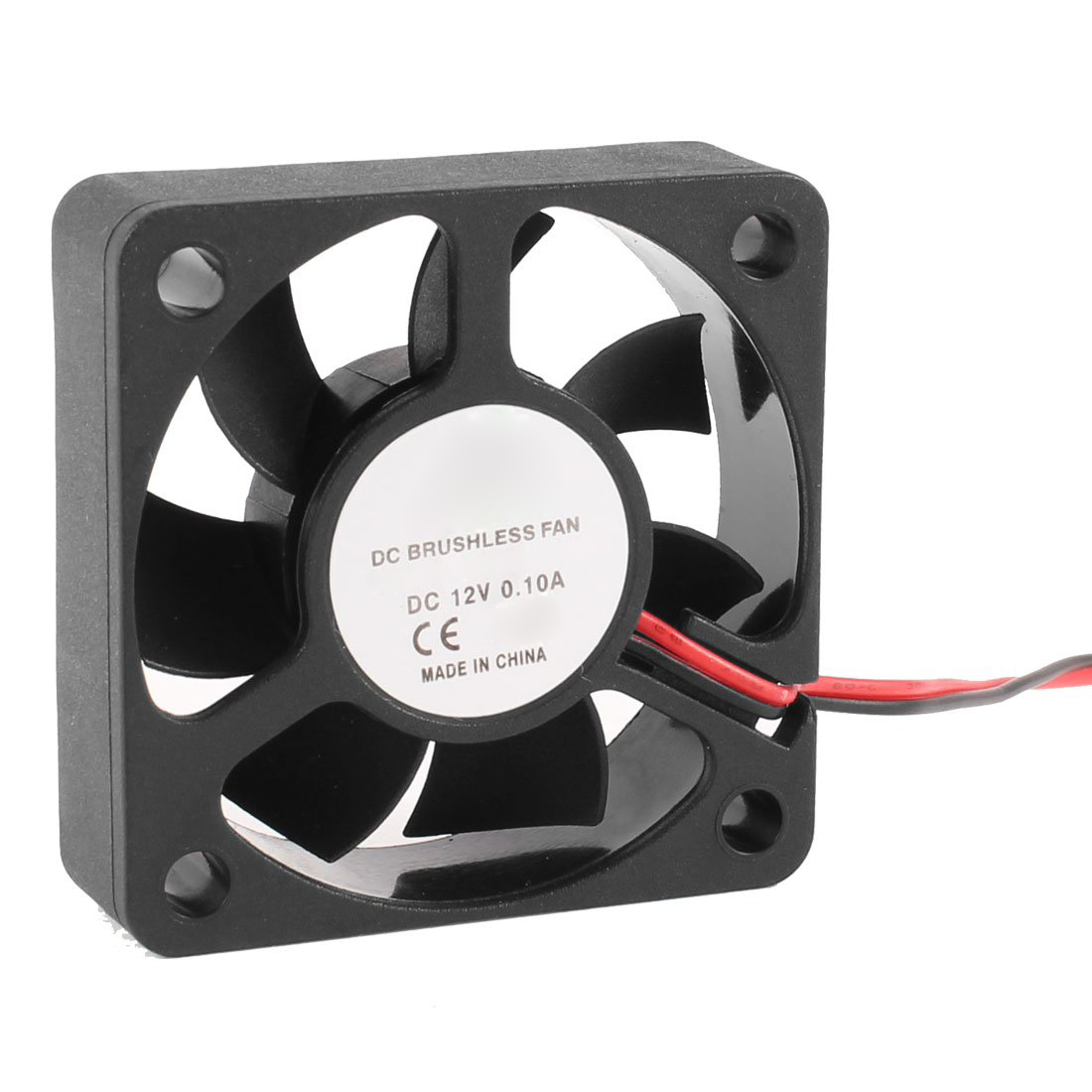 BSBL DC 12V Black 80mm Square Plastic Cooling Fan For Computer PC Case