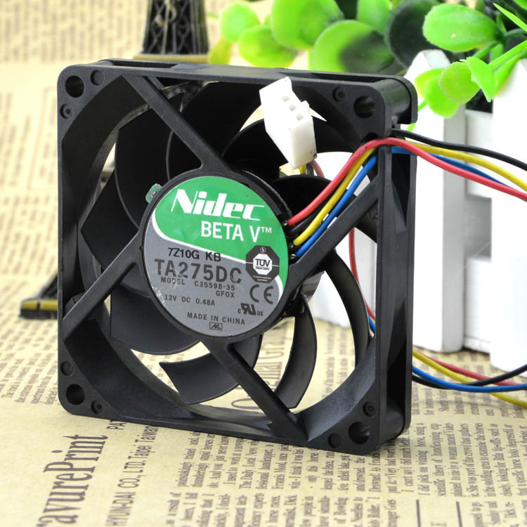 Original DELTA AFB1212VHE 12038 DC 12V 0.9A Four-wire PWM Speed Control cooling Fan