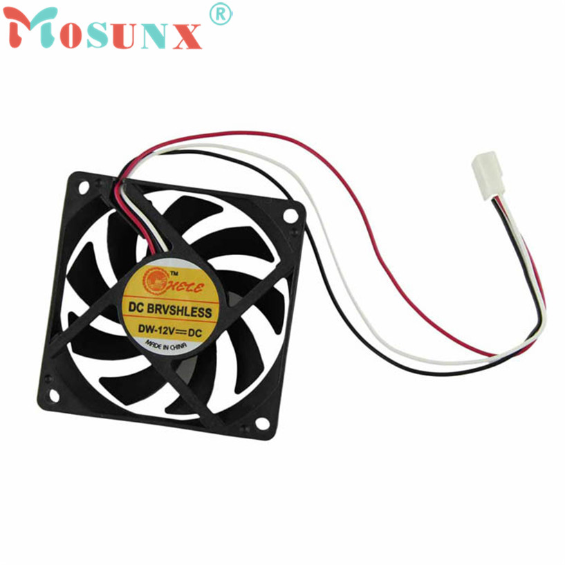 mosunx NEW Mecall Computer Case Cooler 12V 7CM 70MM PC CPU Cooling Cooler Fan wholesale Oct