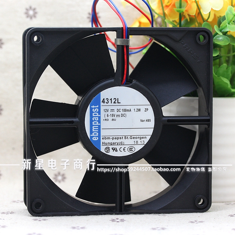 New original 4312 / 17GM DC12V 3W 132 12cm cooling fan