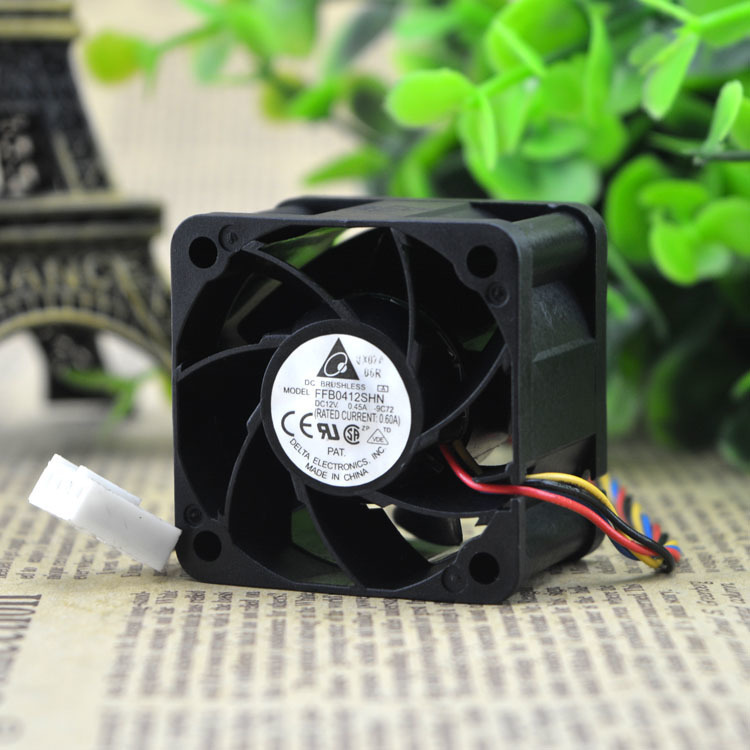 Delta FFB0412SHN 4028 40x40x28mm 4cm DC 12V 4 lines PWM or 3 lines server inverter computer cpu axial cooling blower fan