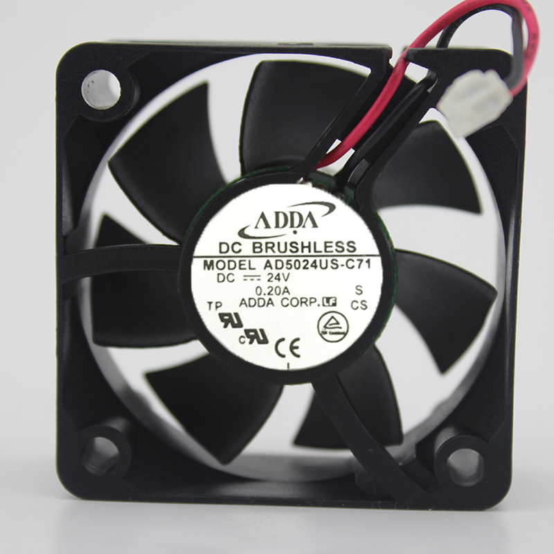 Original AD5024US-C71 24V 0.20A 5CM 5020 2-wire inverter cooling fan