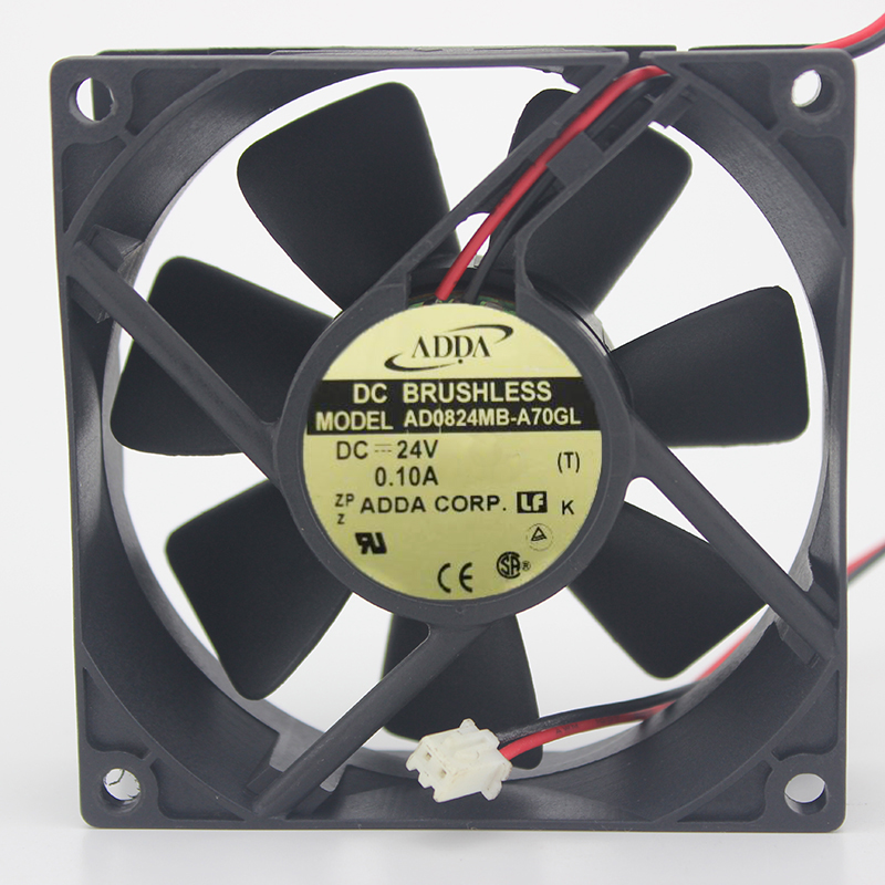 AD0824MB-A70GL 8025 24V 0.10A 8CM Inverter Double Ball Cooling Fan +